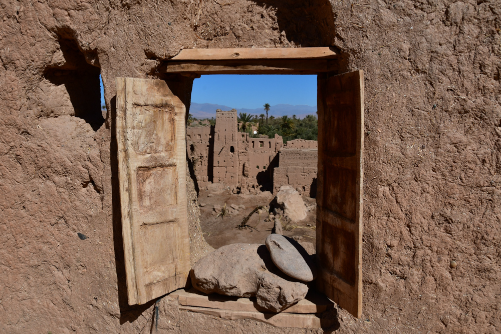 Fenster Kasbah Amridil Aussicht