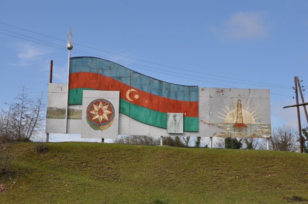 Flagge Aserbaidschan