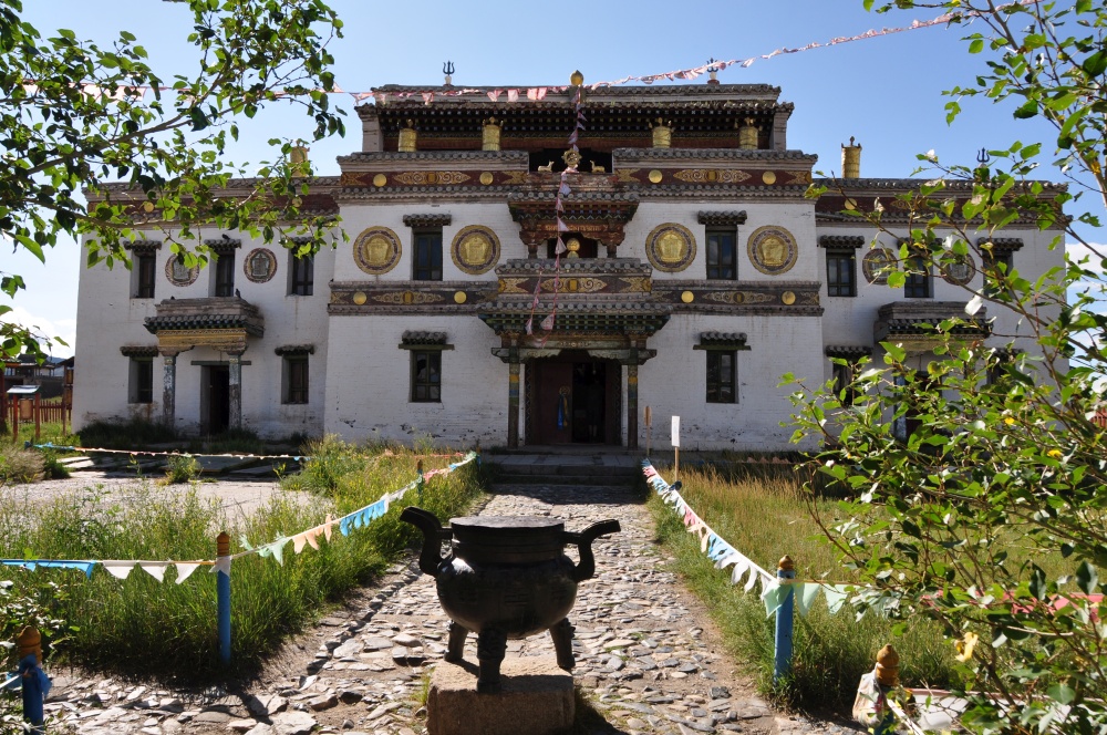 Haupteingang bewohnte Kloster Erdene Zuu