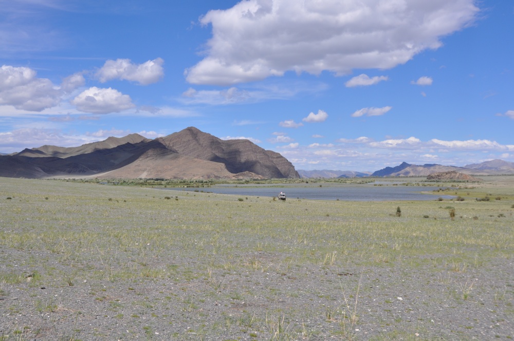 Manny in mongolischen Steppe