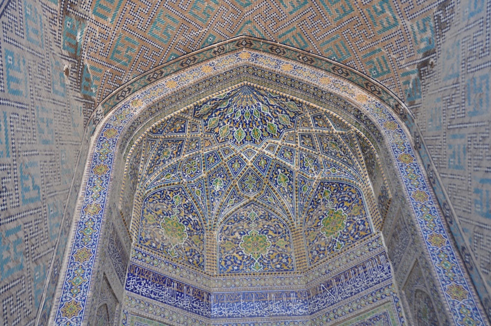 Mosaikhimmel in der Sher Dor Medressa, Samarkand