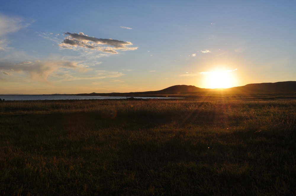 Sonnenuntergang am Ögii Nuur