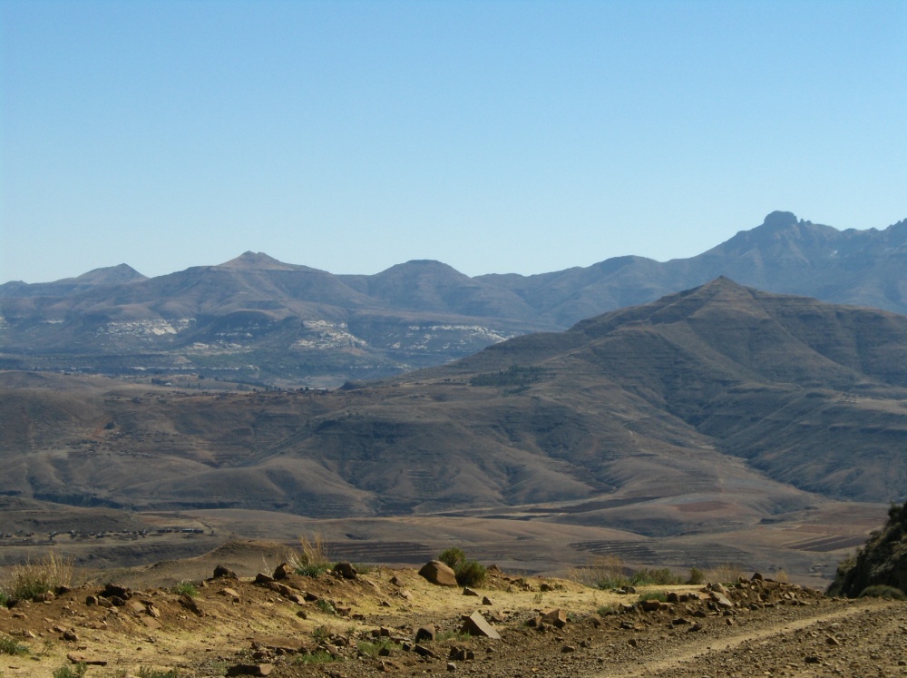 Bergketten in Lesotho