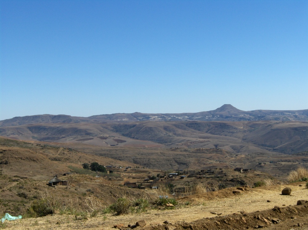 Berglandschaft und Weg