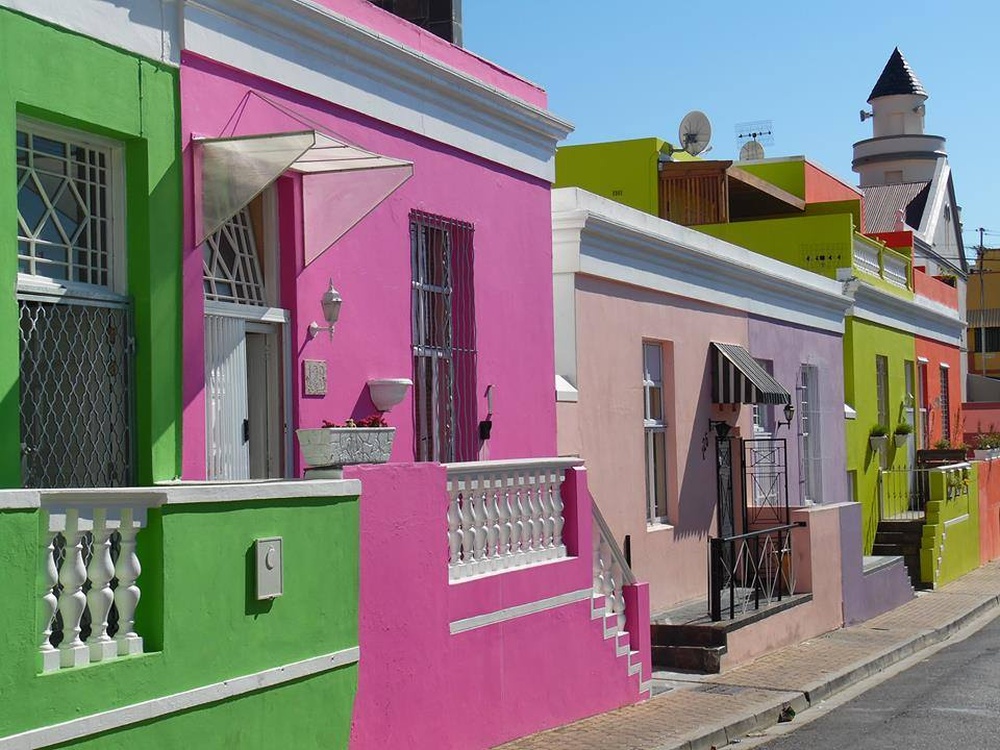 Bunte Häuser in Bo Kaap