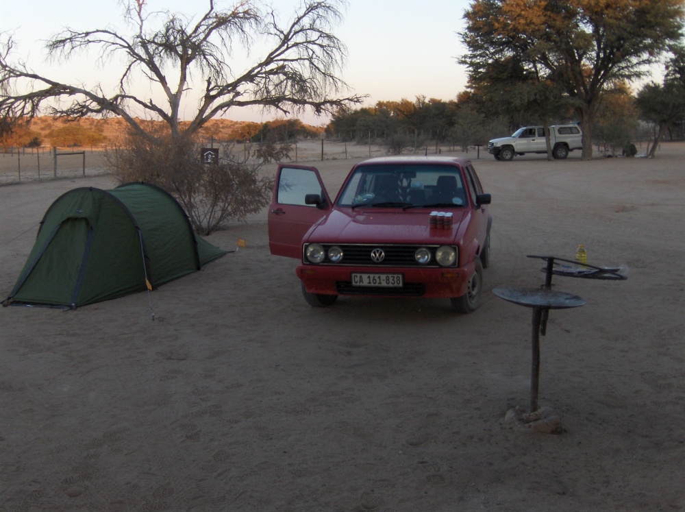 Chicolino auf Campingplatz