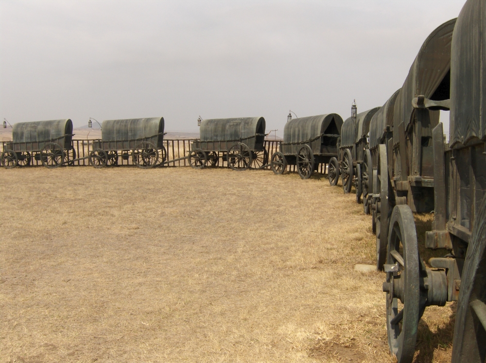 Einige Wagen der Wagenburg