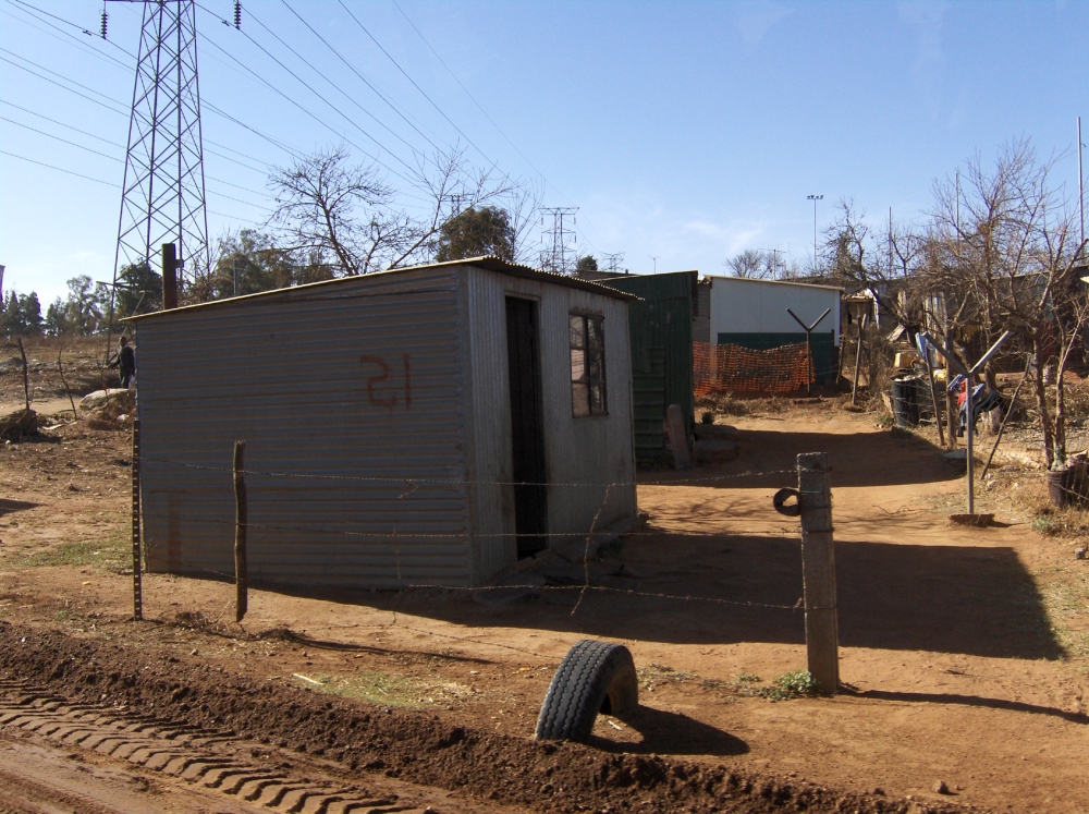 Einraumhaus in Soweto