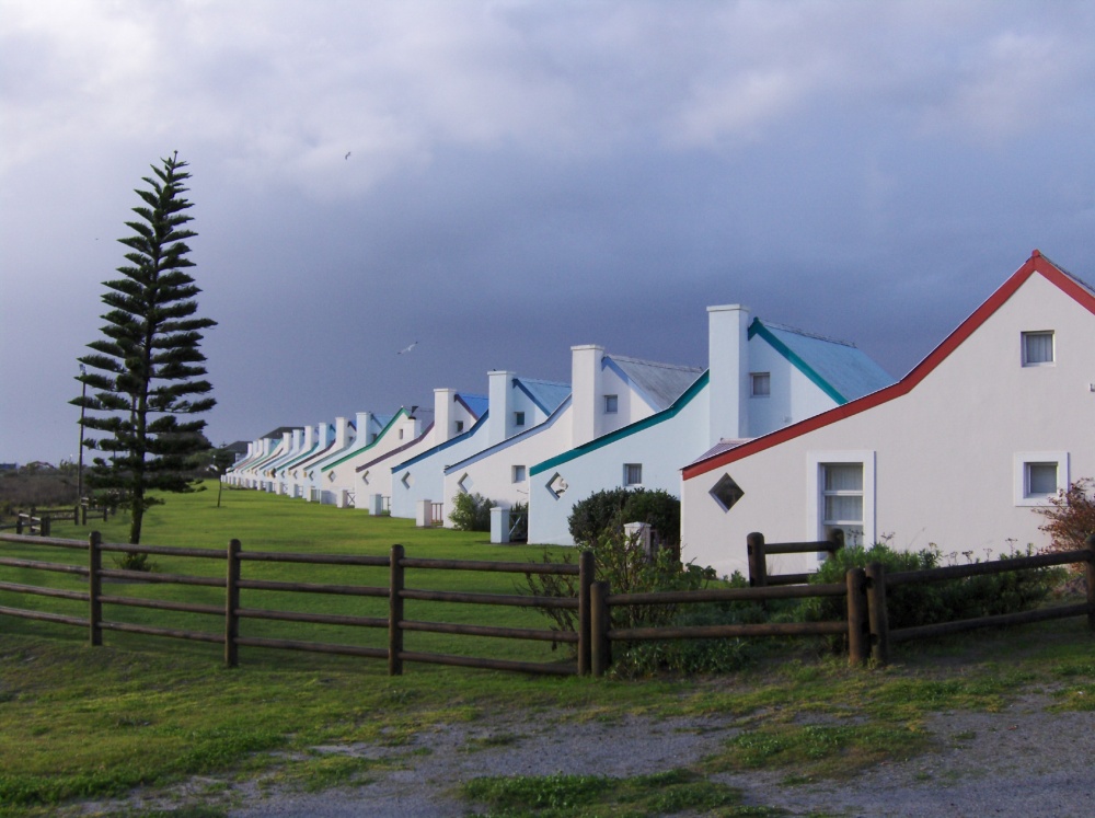 Häuserreihe in Langebaan