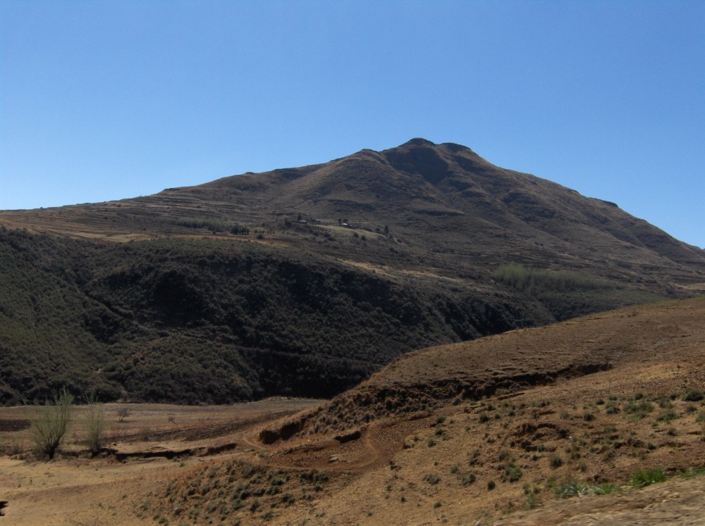 Hügel in Lesotho