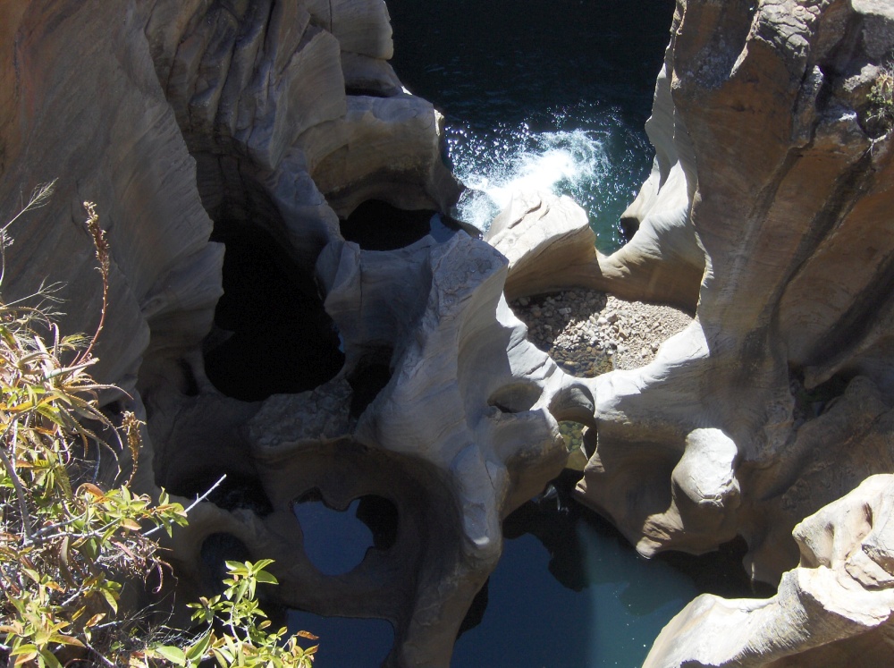 Im Canyon geschliffene Felsen