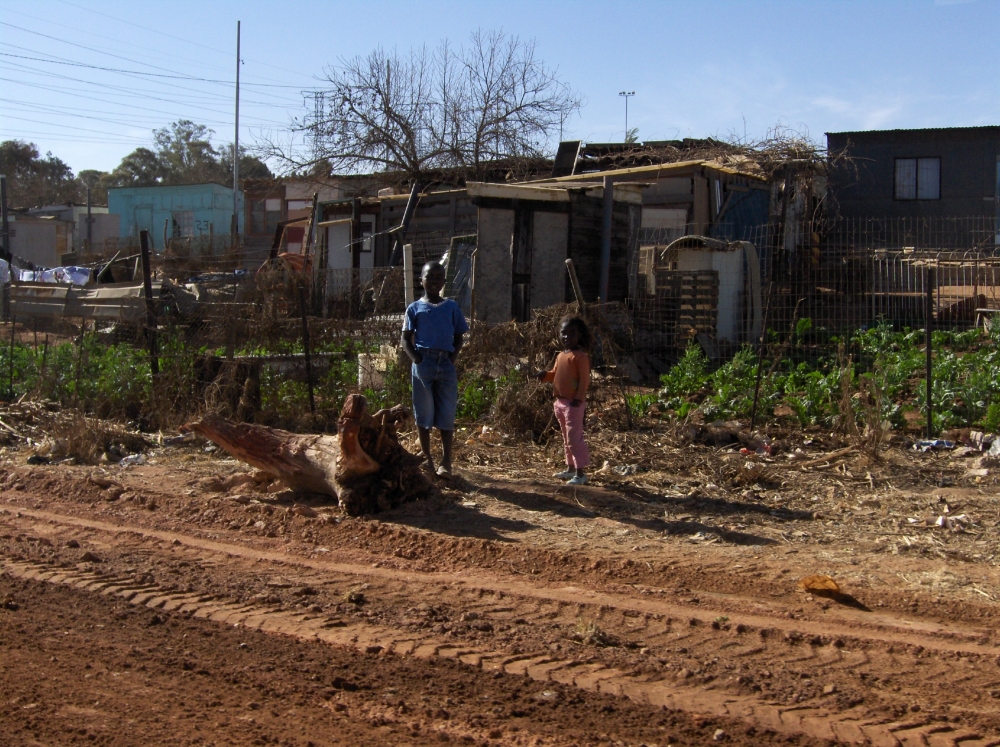 Wellblechhütten in Soweto