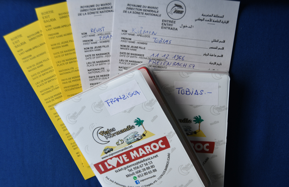 Einreiseformular Ausreiseformular Marokko Pass