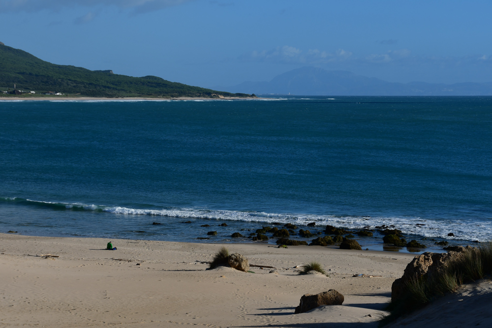 Meer weisser Sand Marokko am Horizont