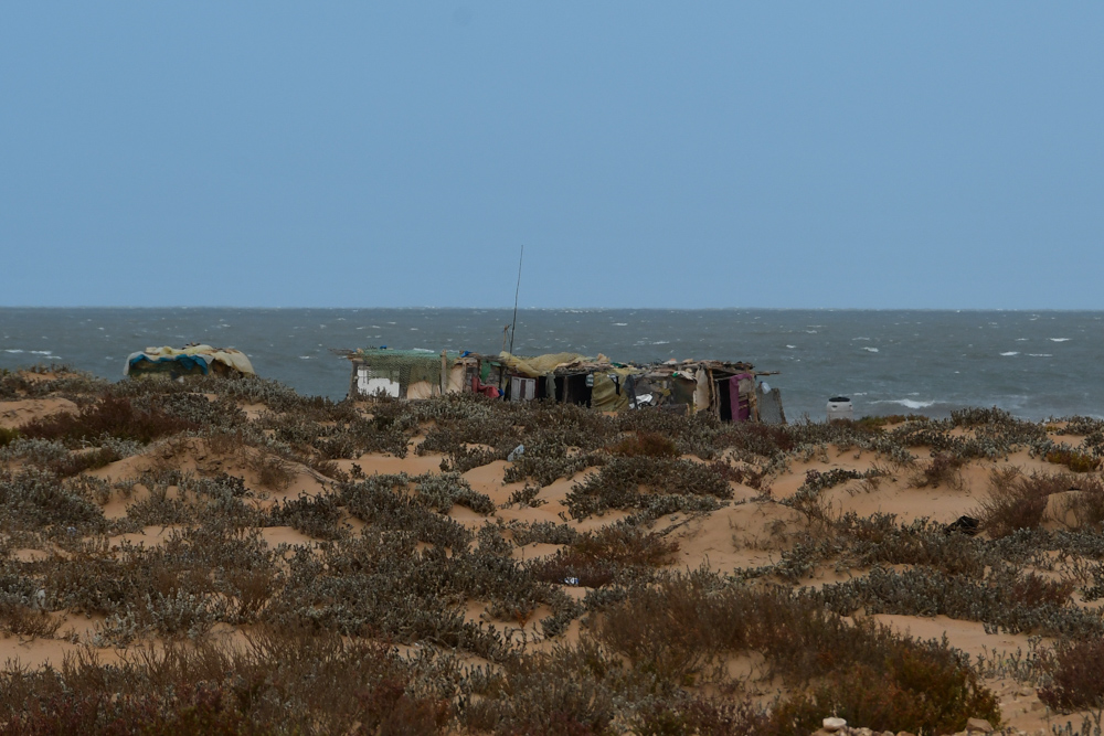 Fischerhuette am Atlantik