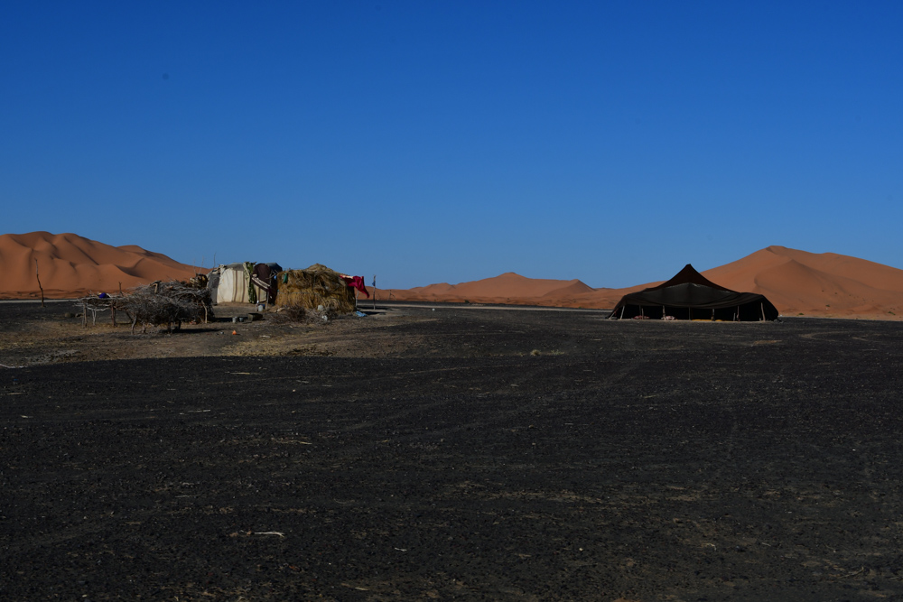 Huetten Zelt am Rand Erg Chebbi